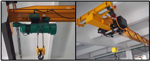 低凈空歐式起重機(jī)空間對(duì)比