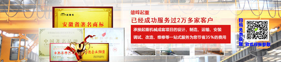 雄峰起重安徽省最大的專業(yè)起重機(jī)生產(chǎn)企業(yè) 雄峰起重安徽省最大的專業(yè)起重機(jī)生產(chǎn)企業(yè)
